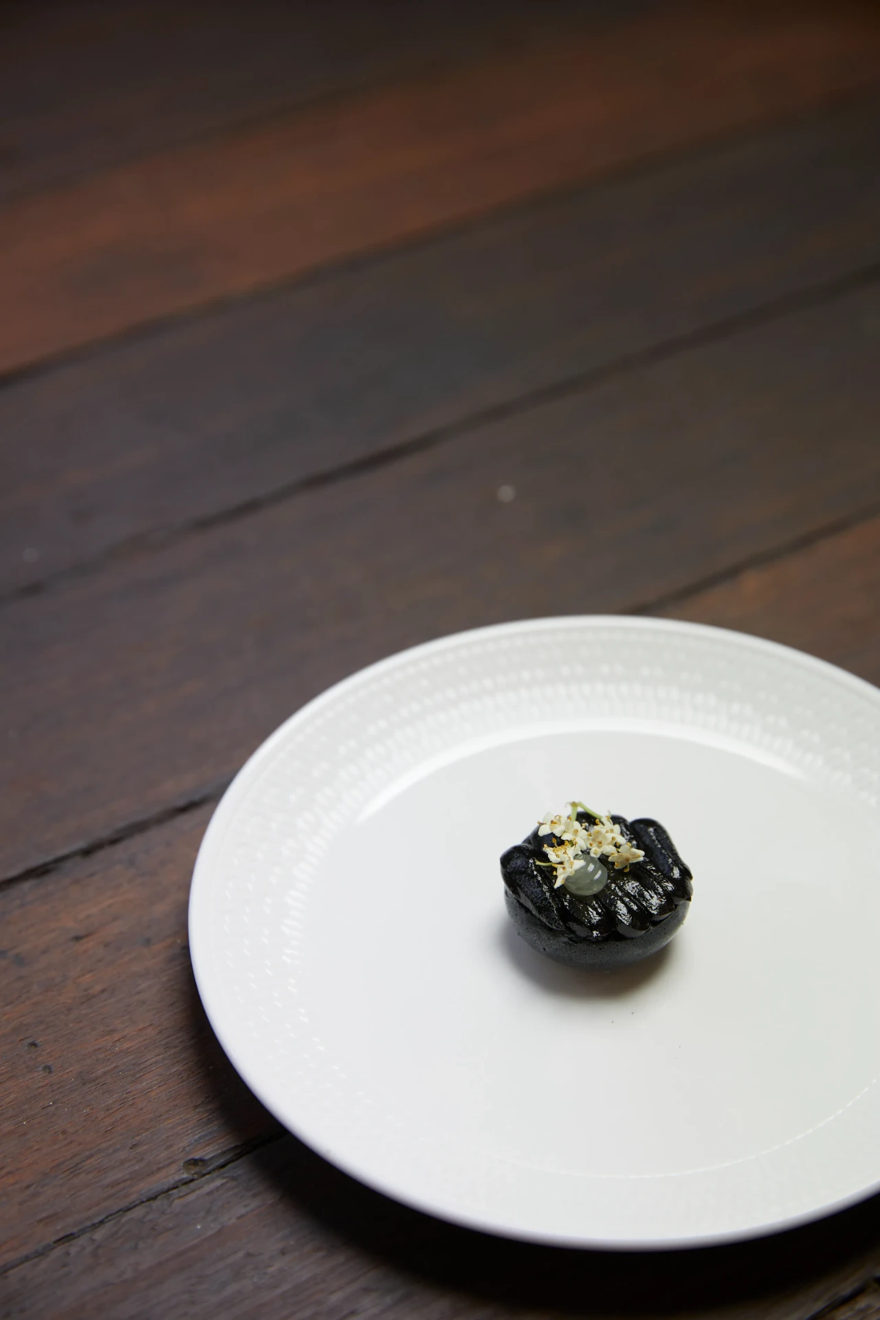 Squid ink shell with elderflower — Kreative Catering, Sydney event catering