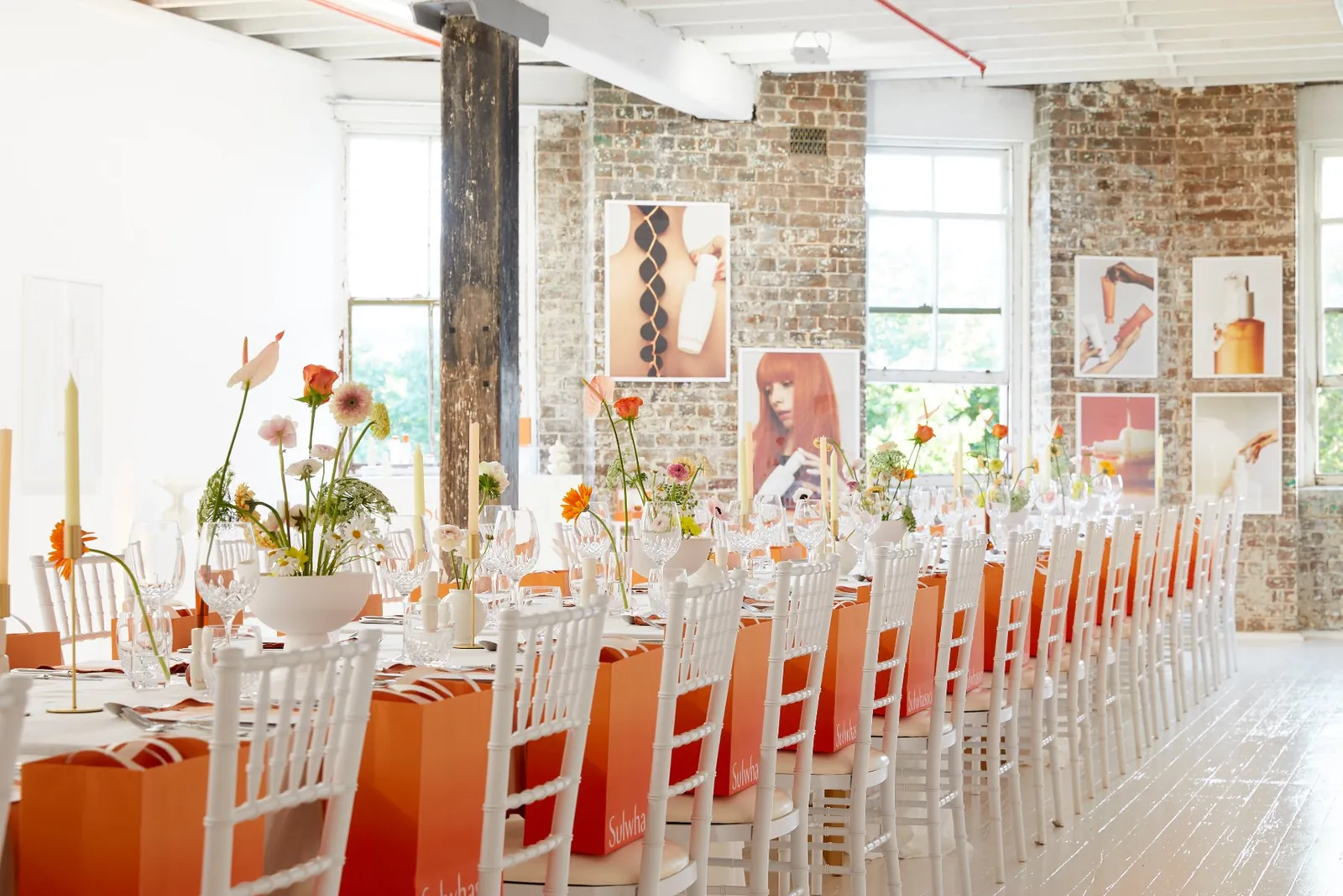 Long table set for service — Kreative Catering, Sydney event catering