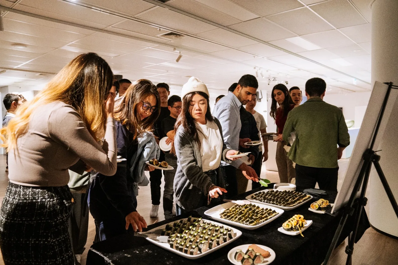 Buffet counter at a Sydney market event — Kreative Catering, Sydney event catering
